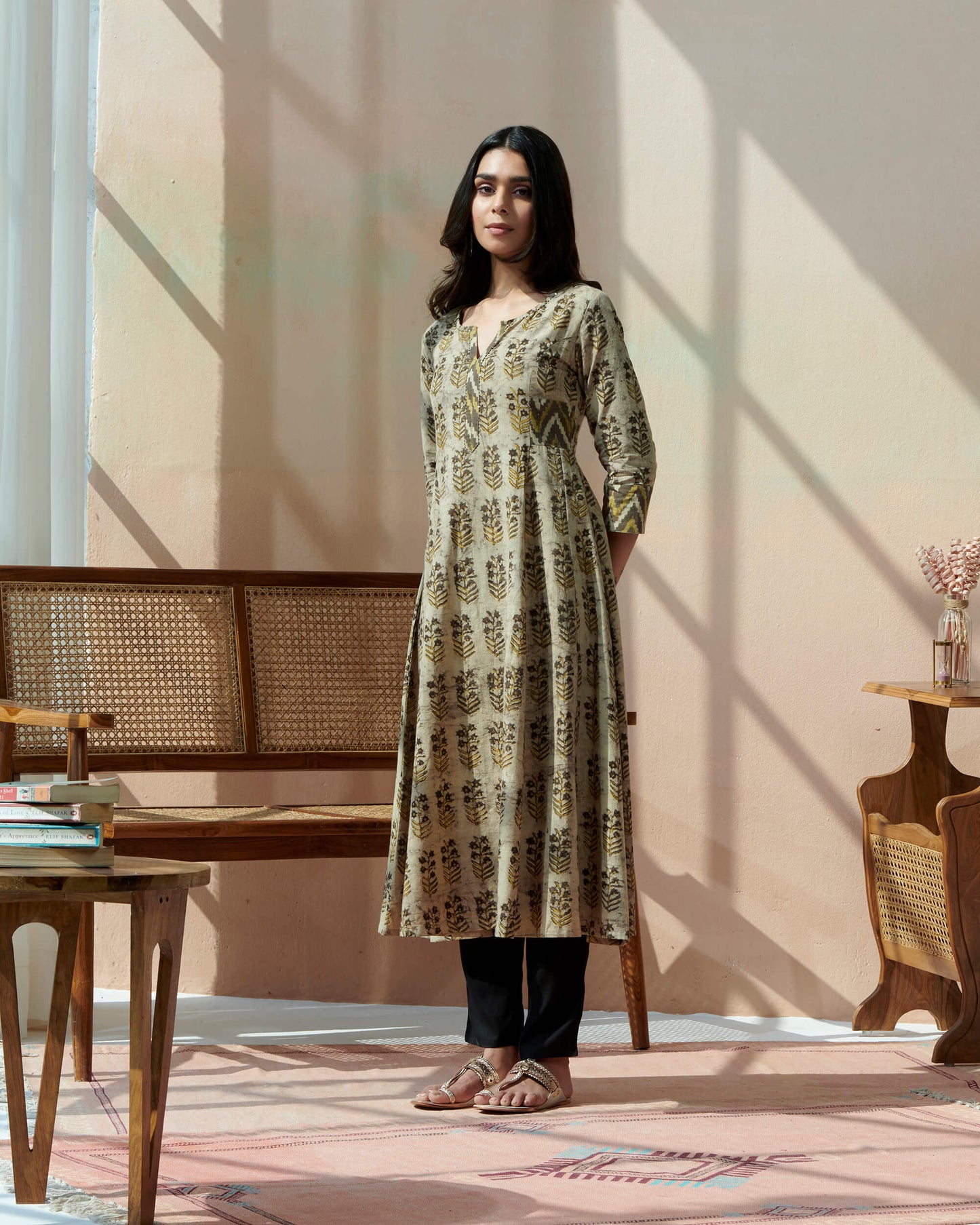 Dabu Kashish Printed Anarkali Kurta