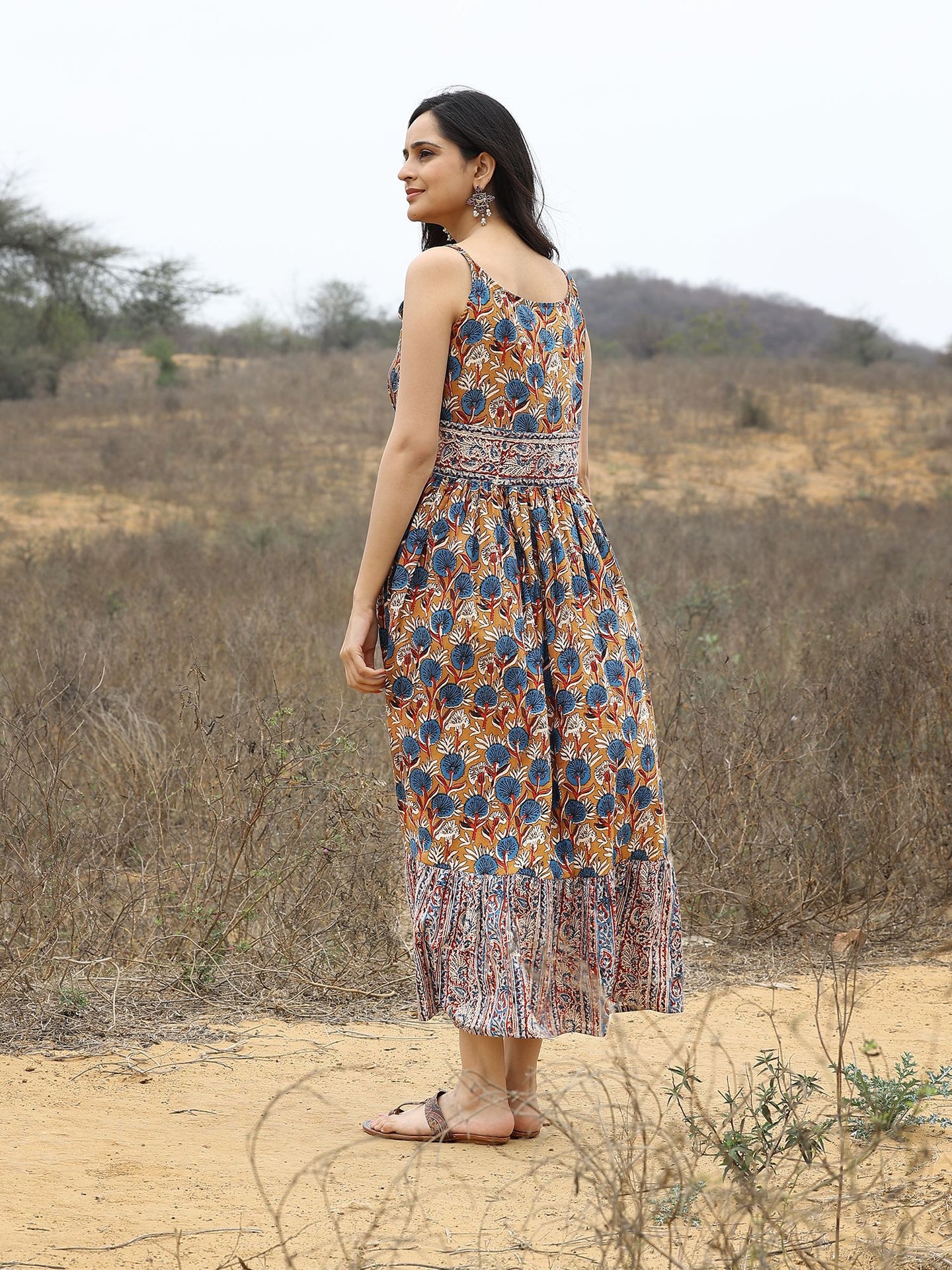 Kalamkari Printed Cotton Dress