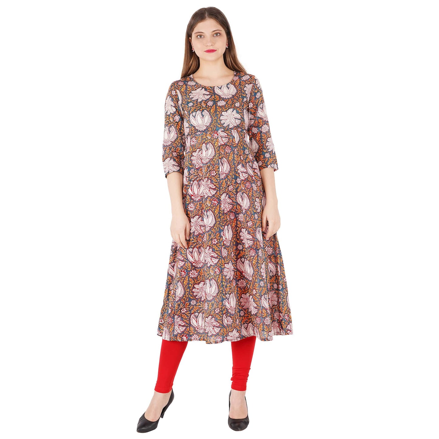 Kalamkaari Printed Kurta With Pocket