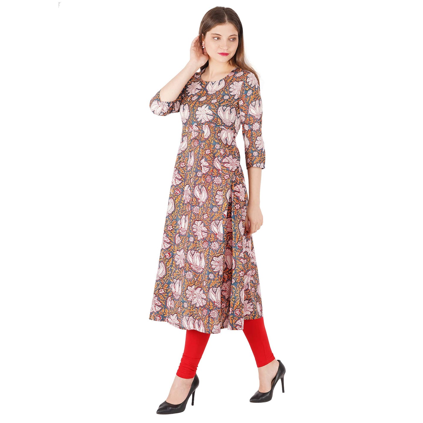 Kalamkaari Printed Kurta With Pocket