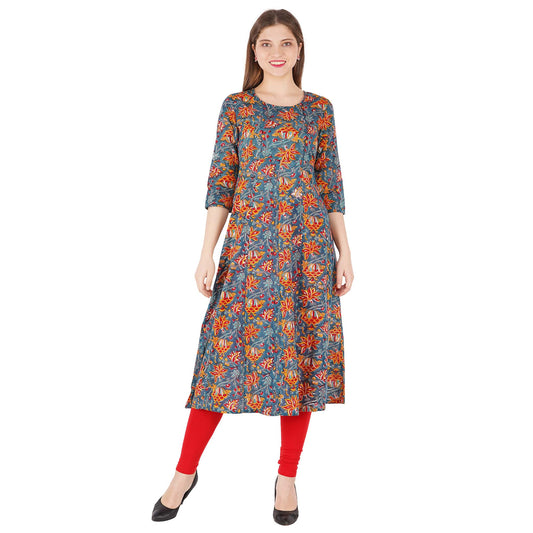 Kalamkaari Printed Kurta With Pocket