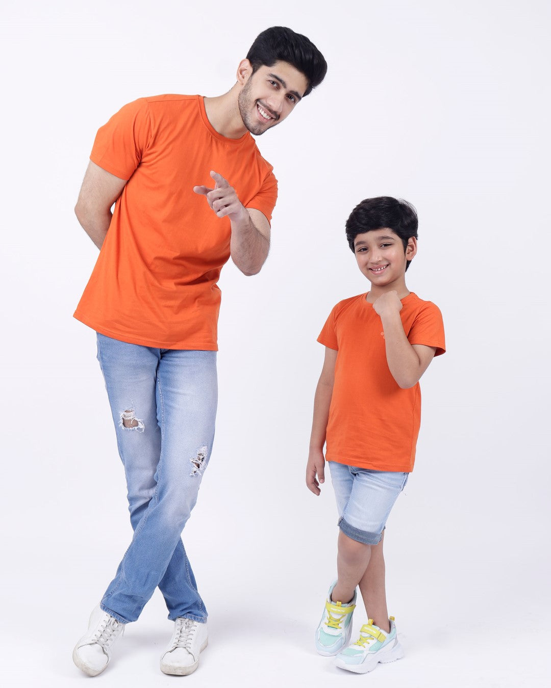 Bio washed kids round neck t-shirt