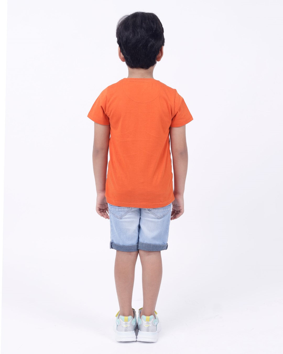 Bio washed kids round neck t-shirt