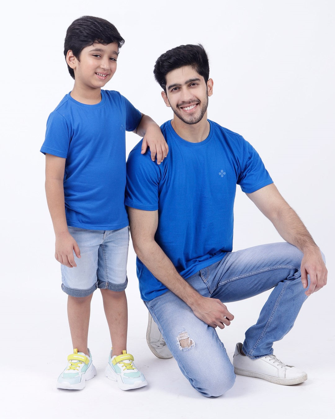 Bio washed kids round neck t-shirt