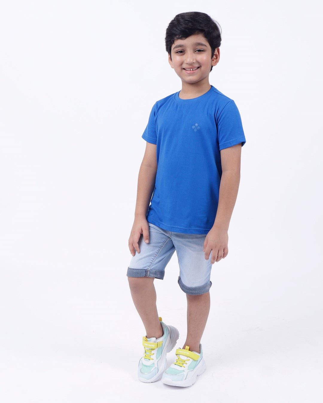 Bio washed kids round neck t-shirt