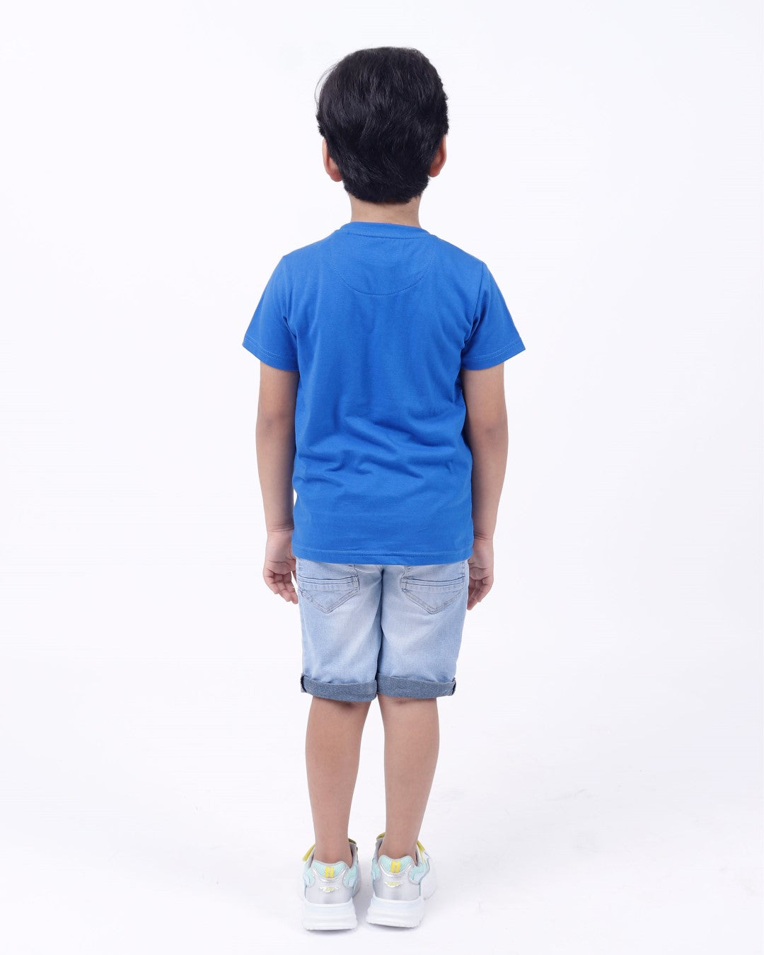 Bio washed kids round neck t-shirt