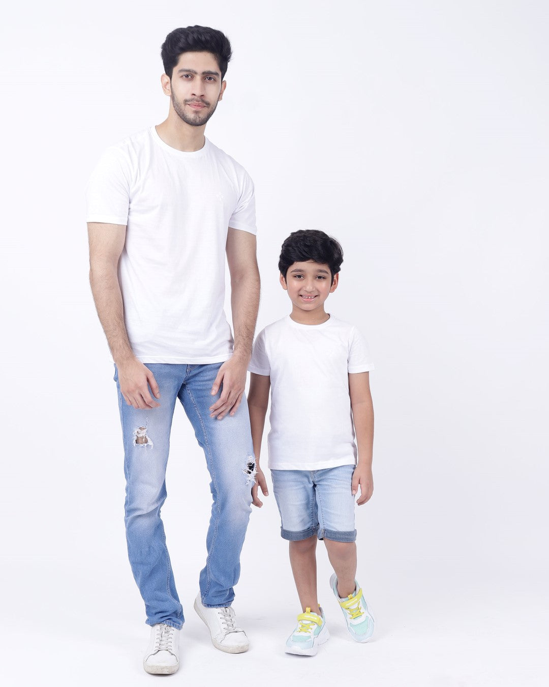 Bio washed kids round neck t-shirt