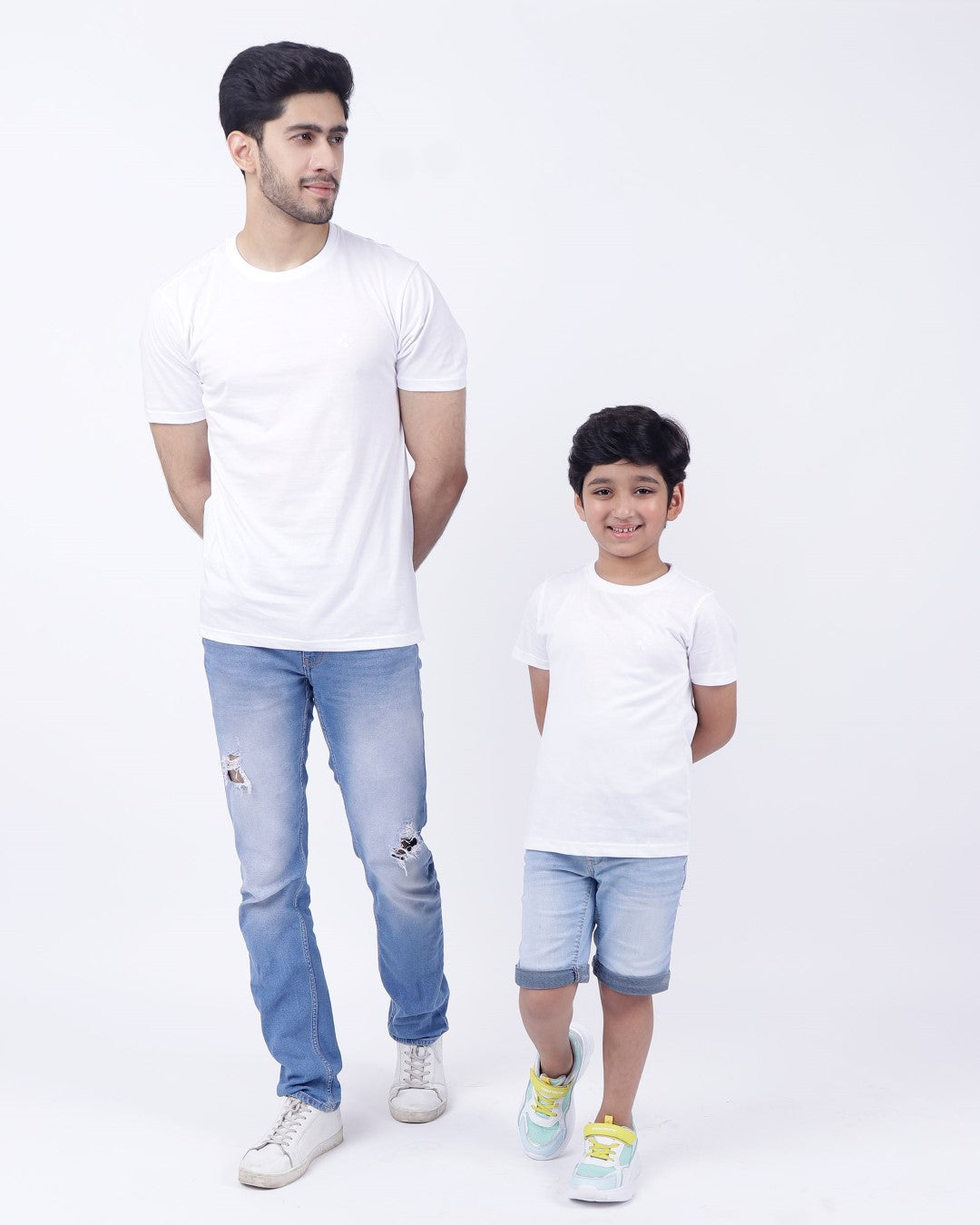 Bio washed kids round neck t-shirt