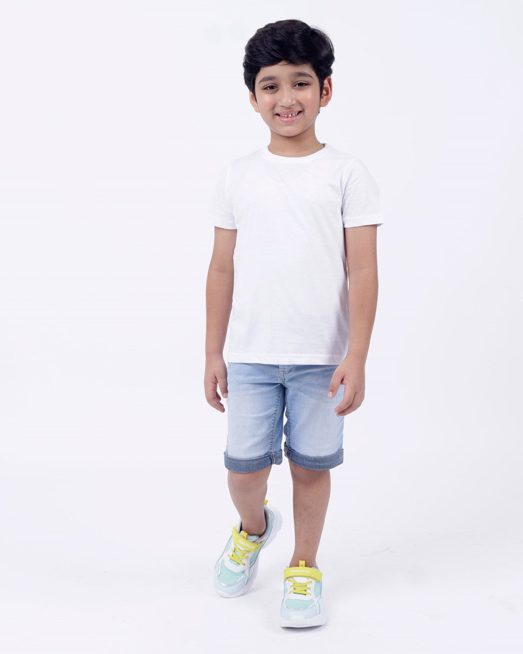 Bio washed kids round neck t-shirt