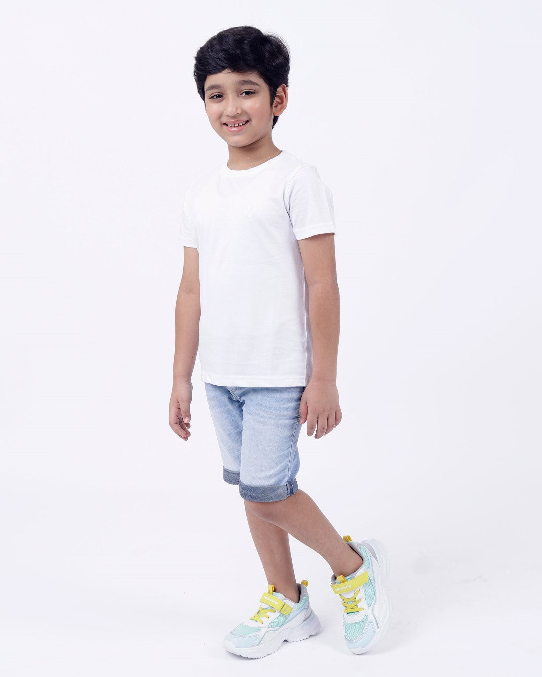 Bio washed kids round neck t-shirt