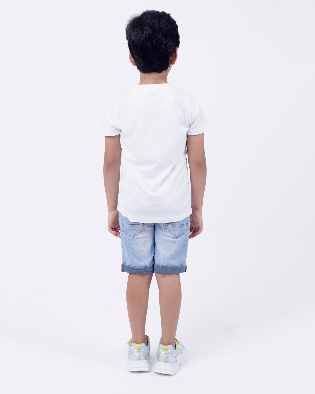 Bio washed kids round neck t-shirt