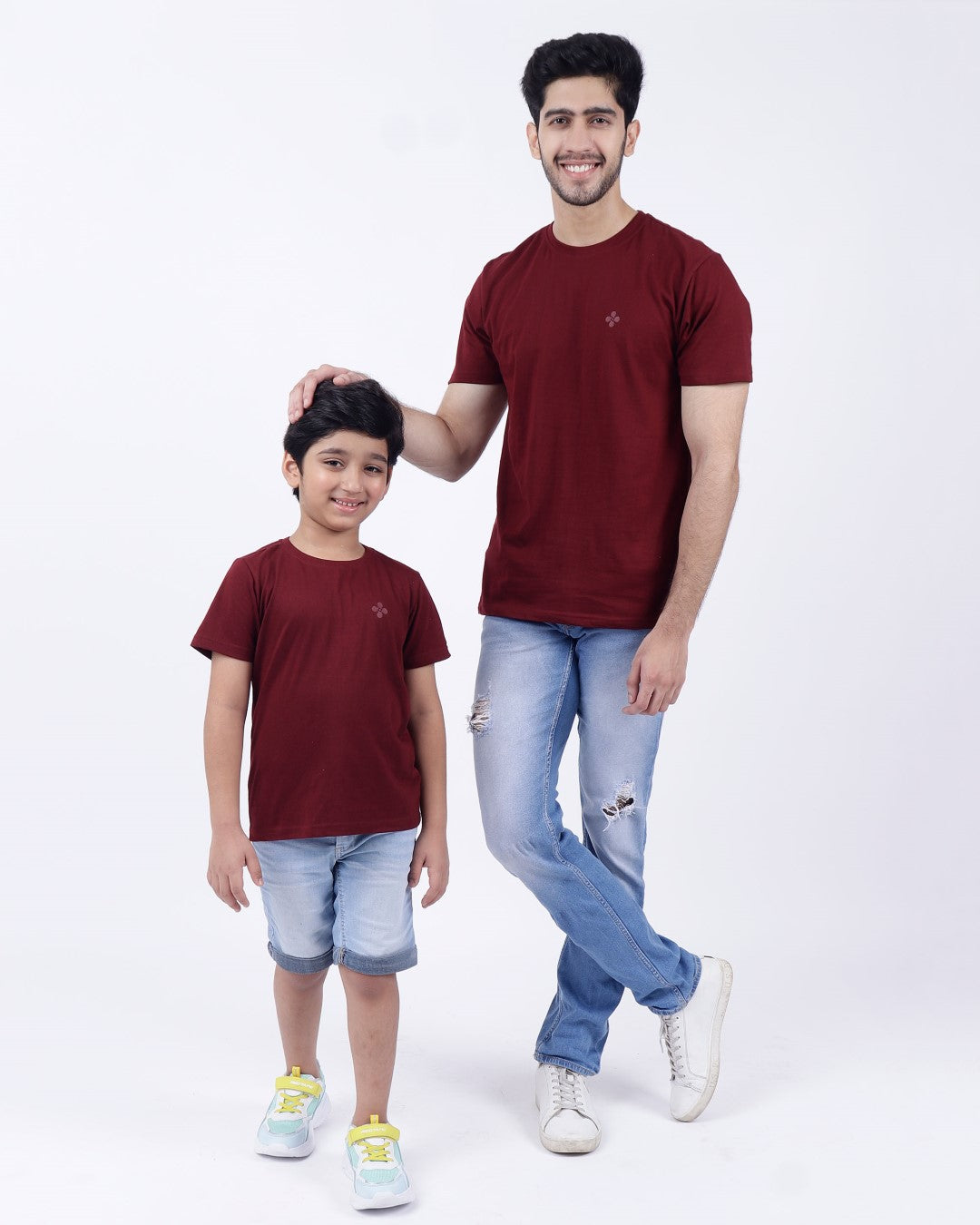 Bio washed kids round neck t-shirt