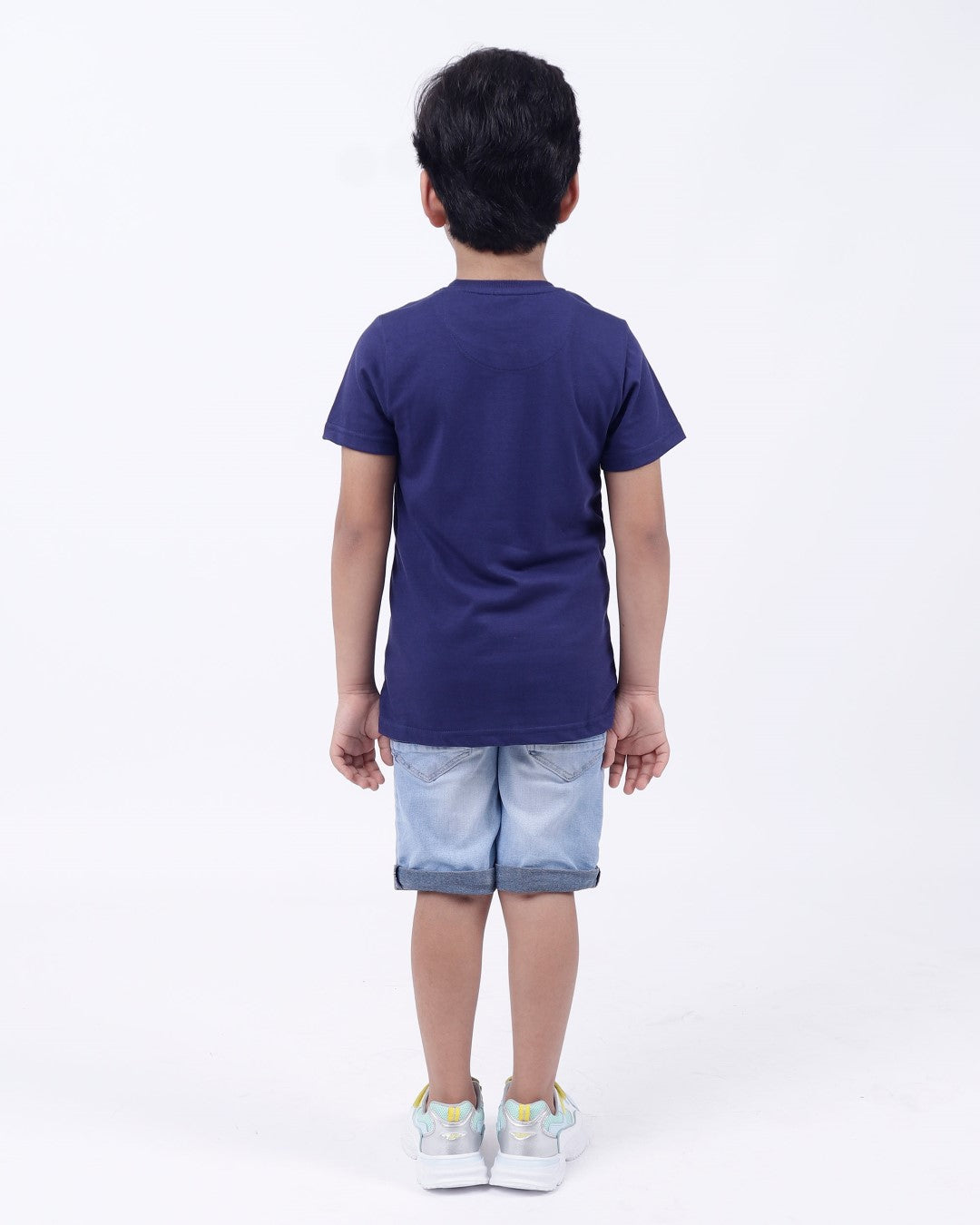 Bio washed kids round neck t-shirt