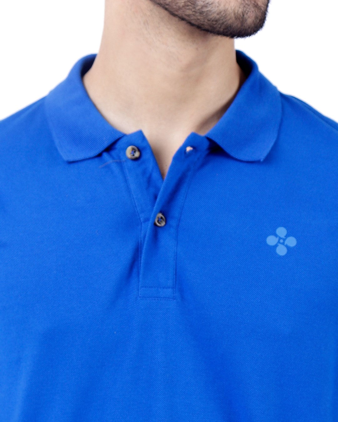 Peach Finish Mens Polo T-shirt – Royal Blue