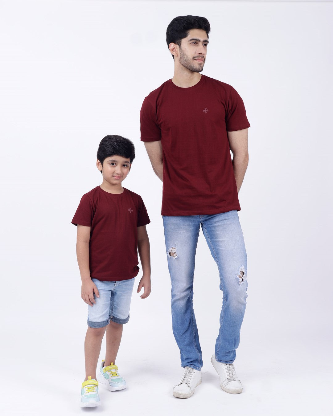 Bio washed kids round neck t-shirt