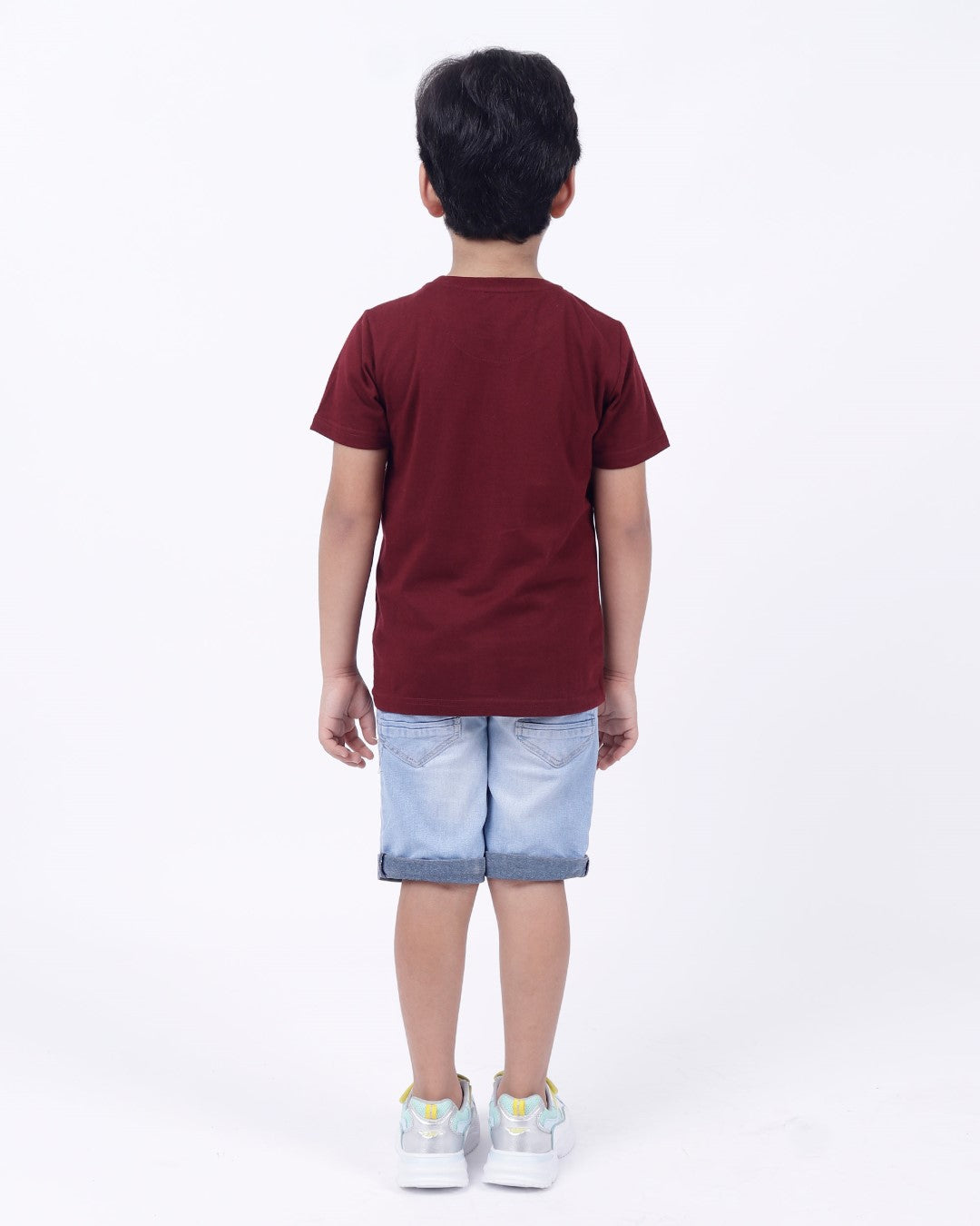 Bio washed kids round neck t-shirt