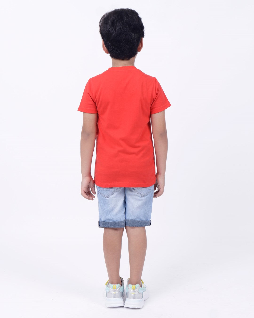 Bio washed kids round neck t-shirt