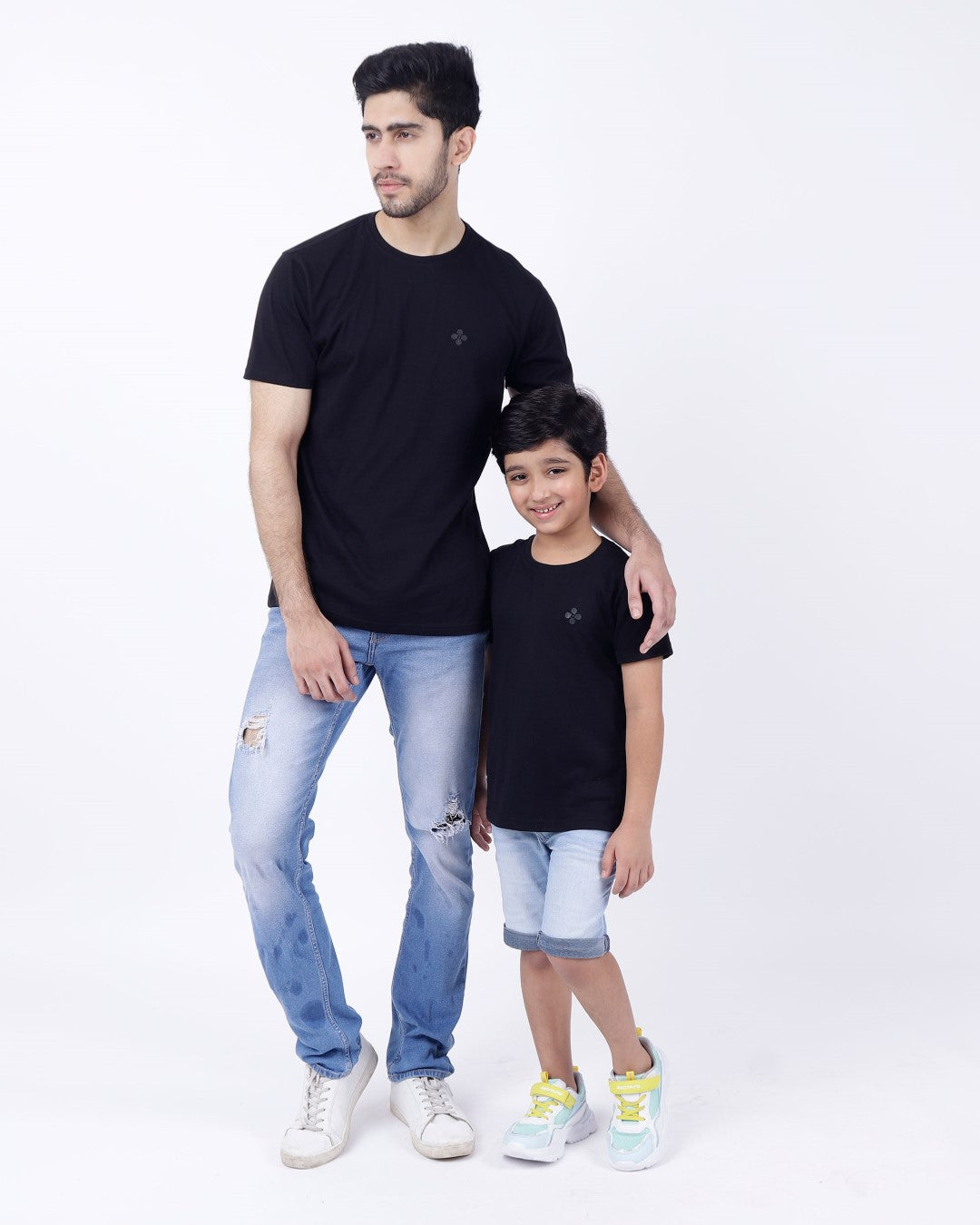 Bio washed kids round neck t-shirt