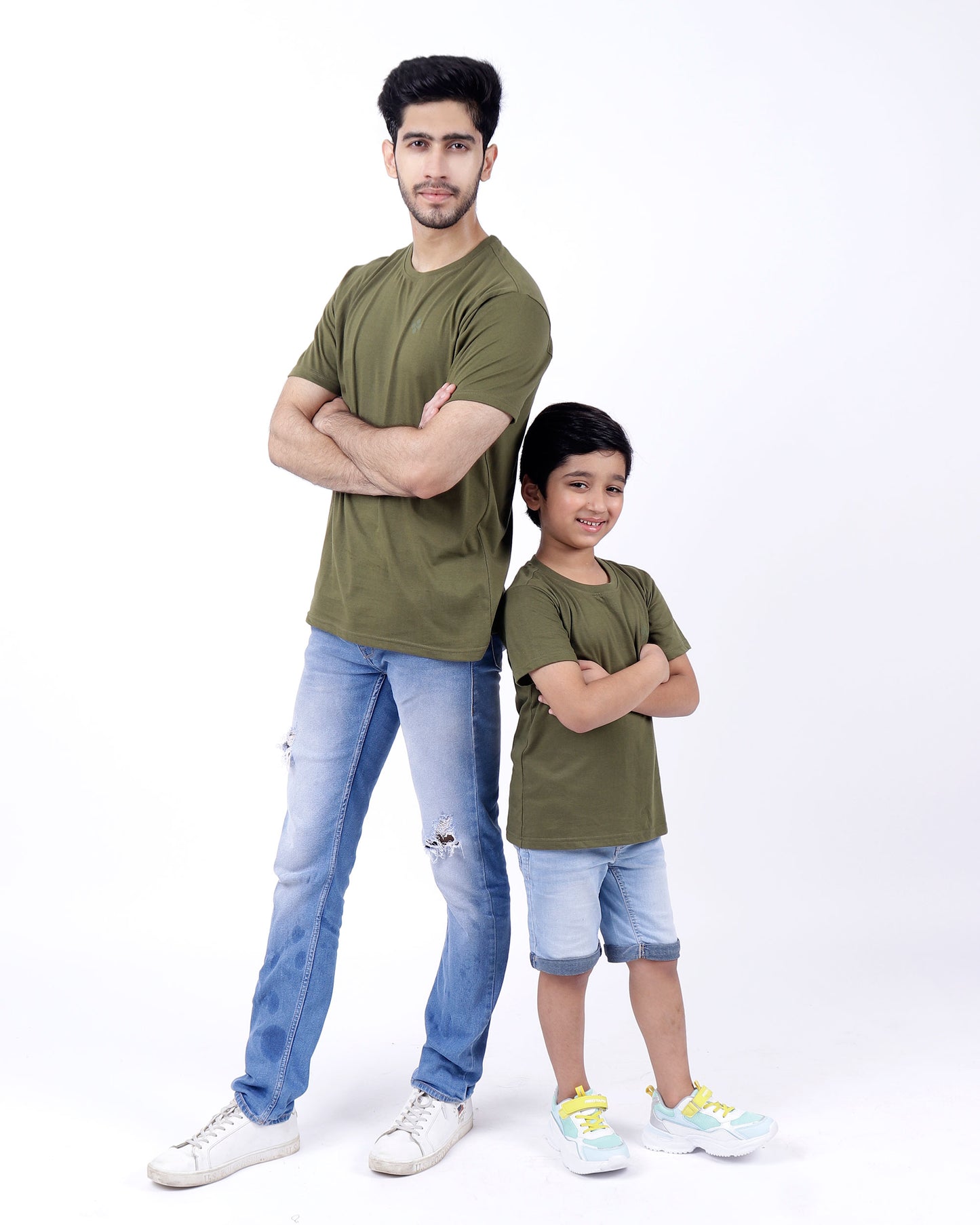 Bio washed kids round neck t-shirt