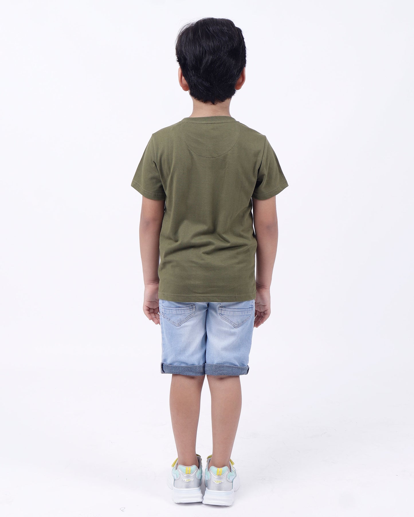 Bio washed kids round neck t-shirt